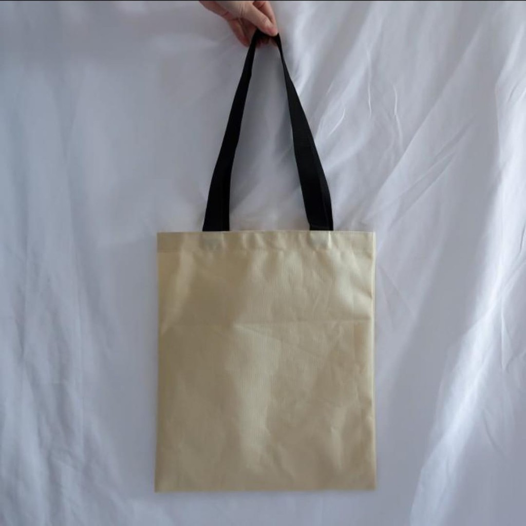 

Tas Spunbond Embossed Baroque Ornament Print Tote Shopping Souvenir Goodie Bag Lusin 12 Pcs