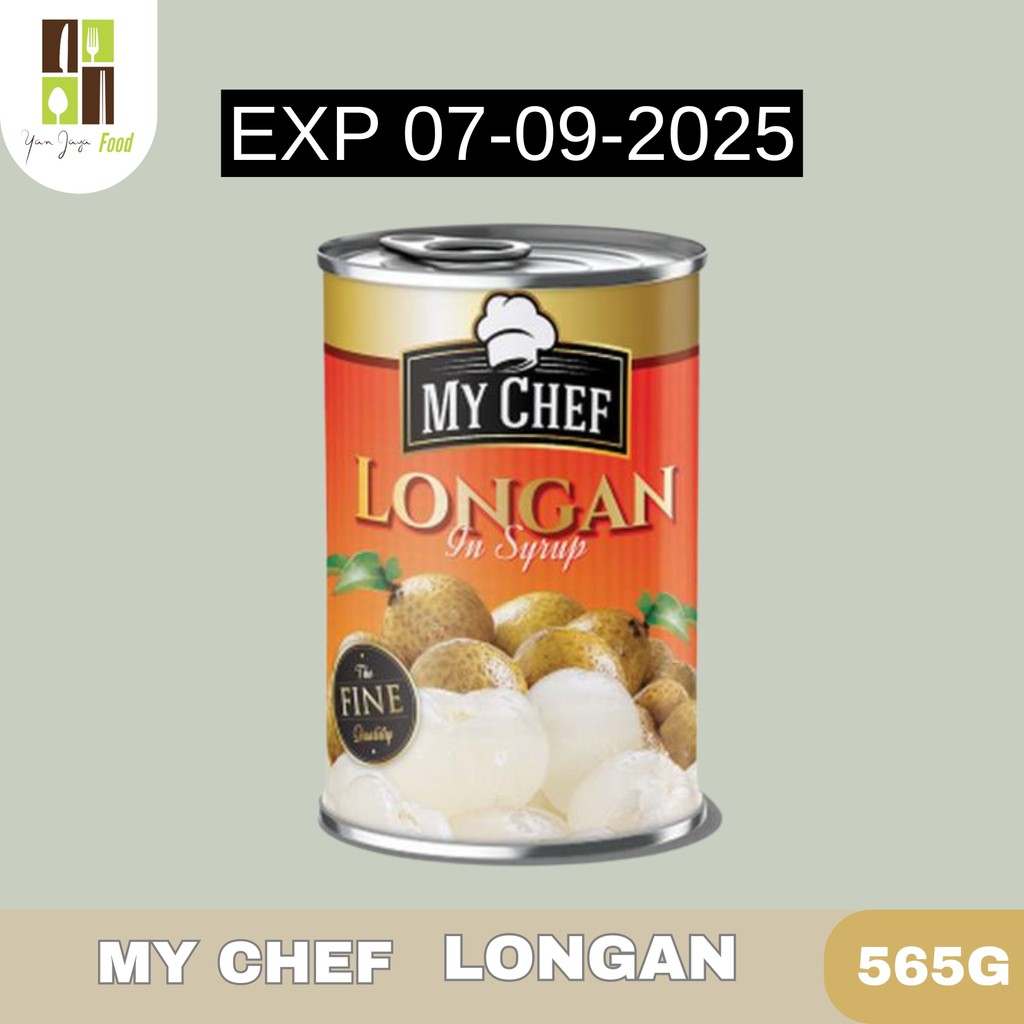 

[EXP 07/09/25] MY Chef Longan 565g / Buah Kaleng / Buah Longan Kaleng / Buah Lengkeng / Kelengkeng