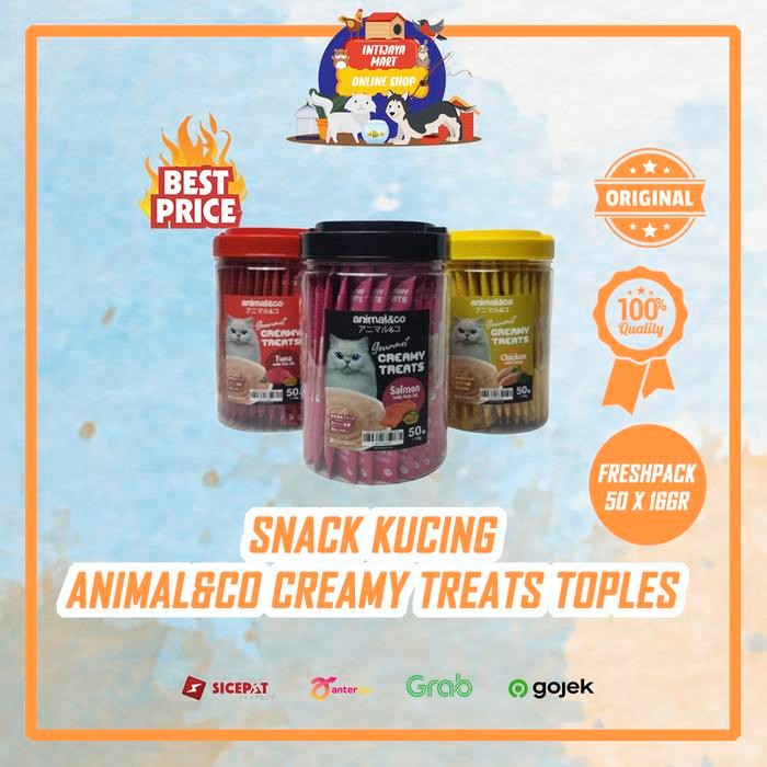 

Cemilan Kucing | Snack Kucing | Animal & co creamy treats toples - TUNA FISH OIL