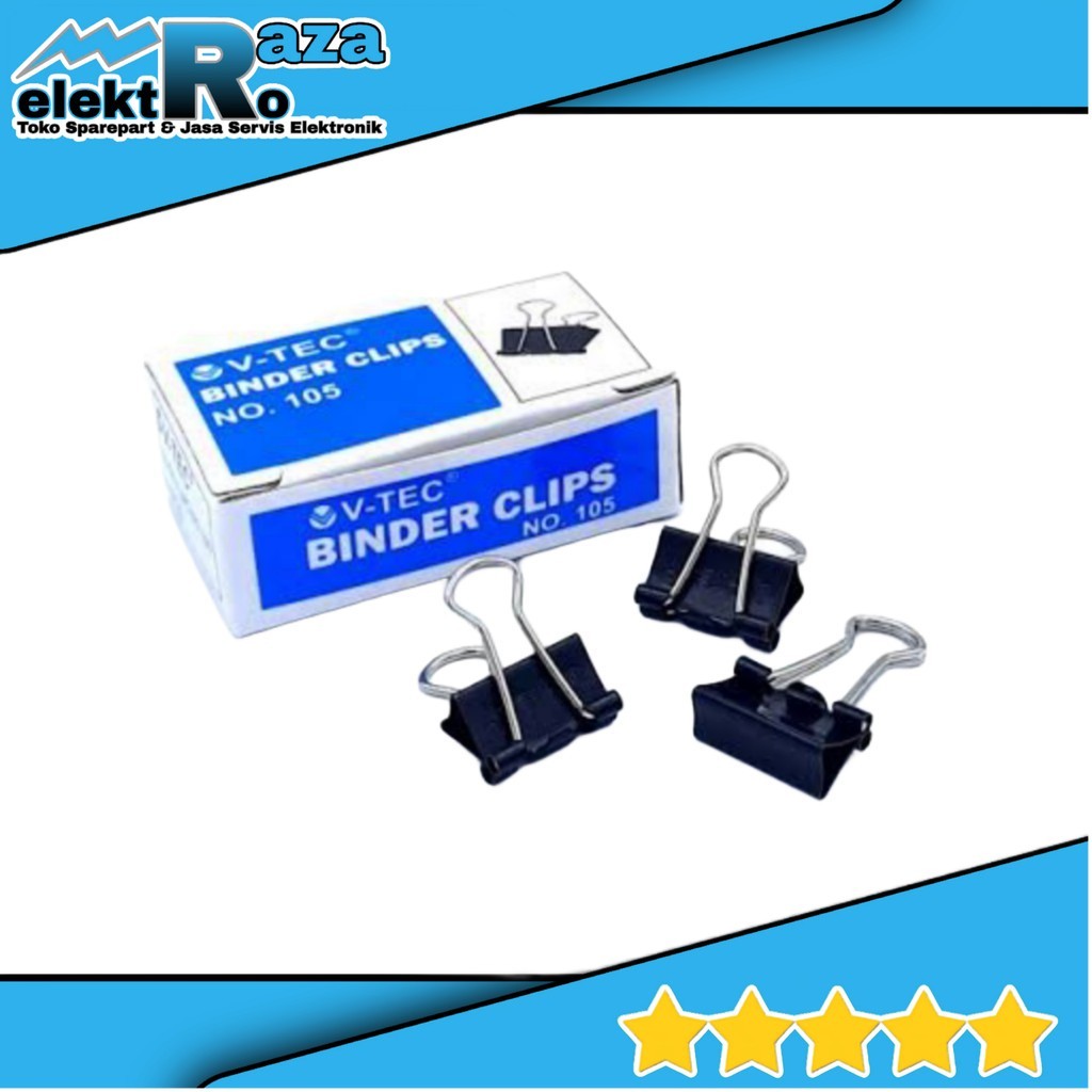

Jepitan kertas klip kertas binder clip kertas 105 merek merk kenko