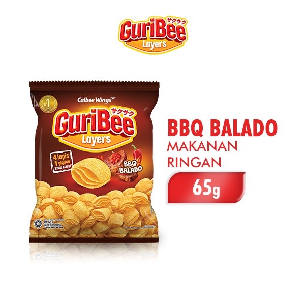 

Guribee BBQ Balado 65 Gr Sensasi Kerpik Kentang Asli