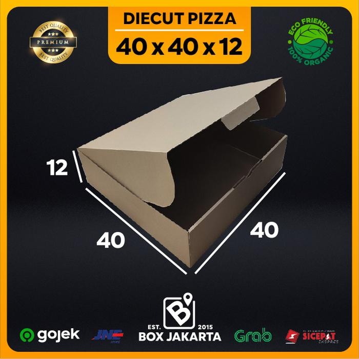 

KARDUS uk 40x40x12 CM Diecut Pizza Corrugated Packaging Box