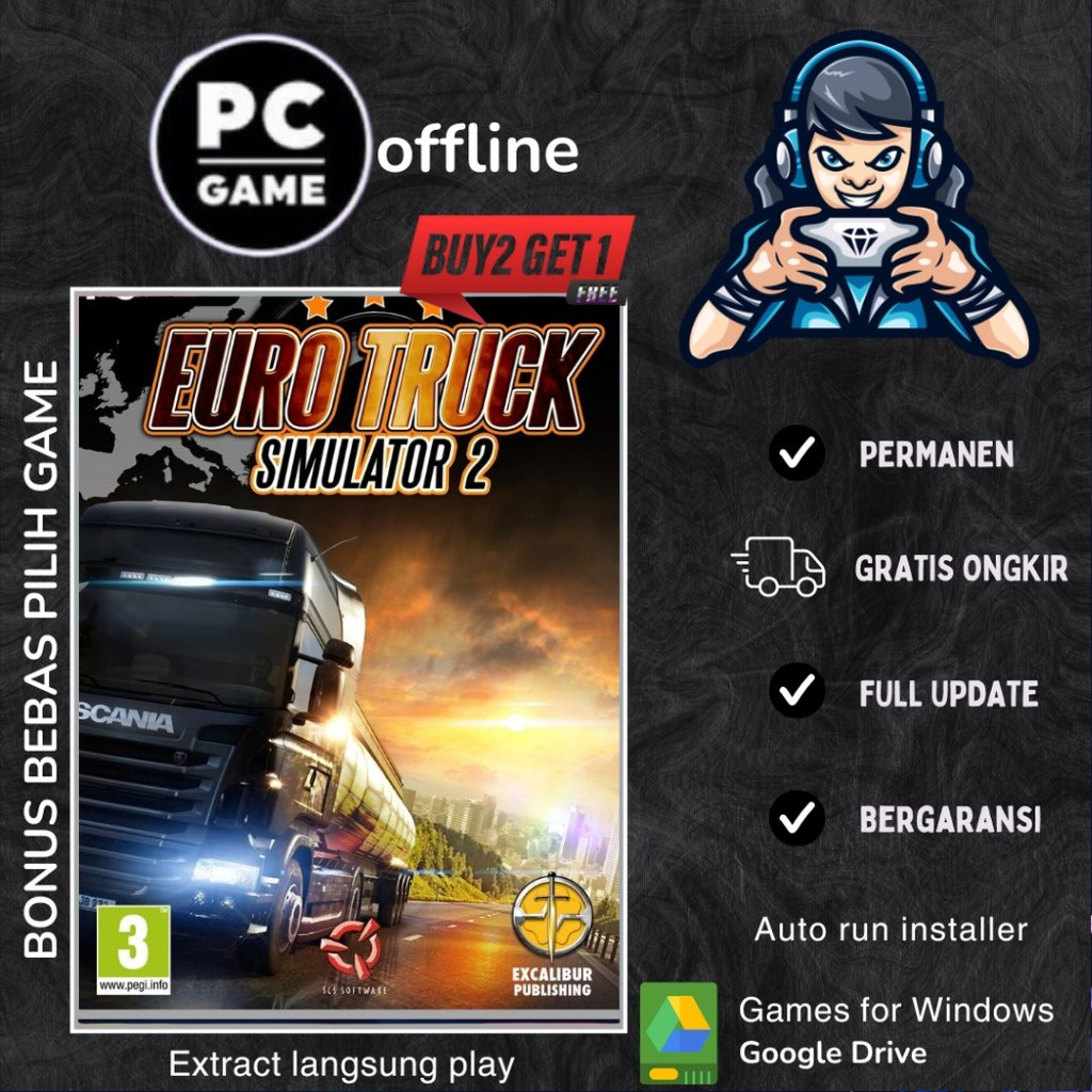 EURO TRUCK SIMULATOR 2 - GAME PC - GAME LAPTOP - GAME OFFLINE