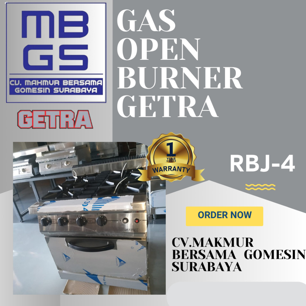 Gas Open Burner RBJ 4 / Gas Open Burner Getra RBJ-4