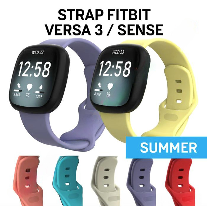 Promo SUMMER Strap Fitbit Versa 4 / 3 - Sense Watch Tali Jam Silicone