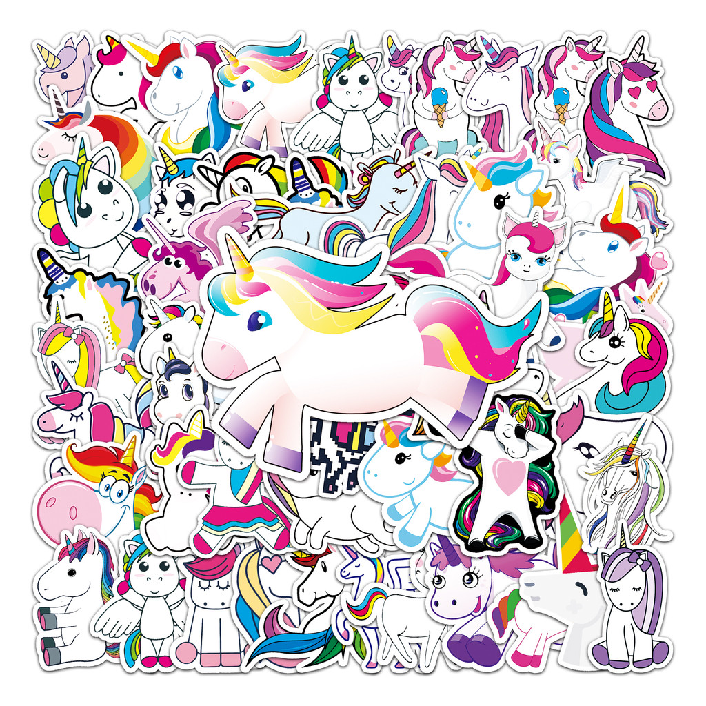 

50pc MINISO Pony series Cartoon Cute Graffiti Stickers Suitcase Laptop Skateboard Personalized Stickers