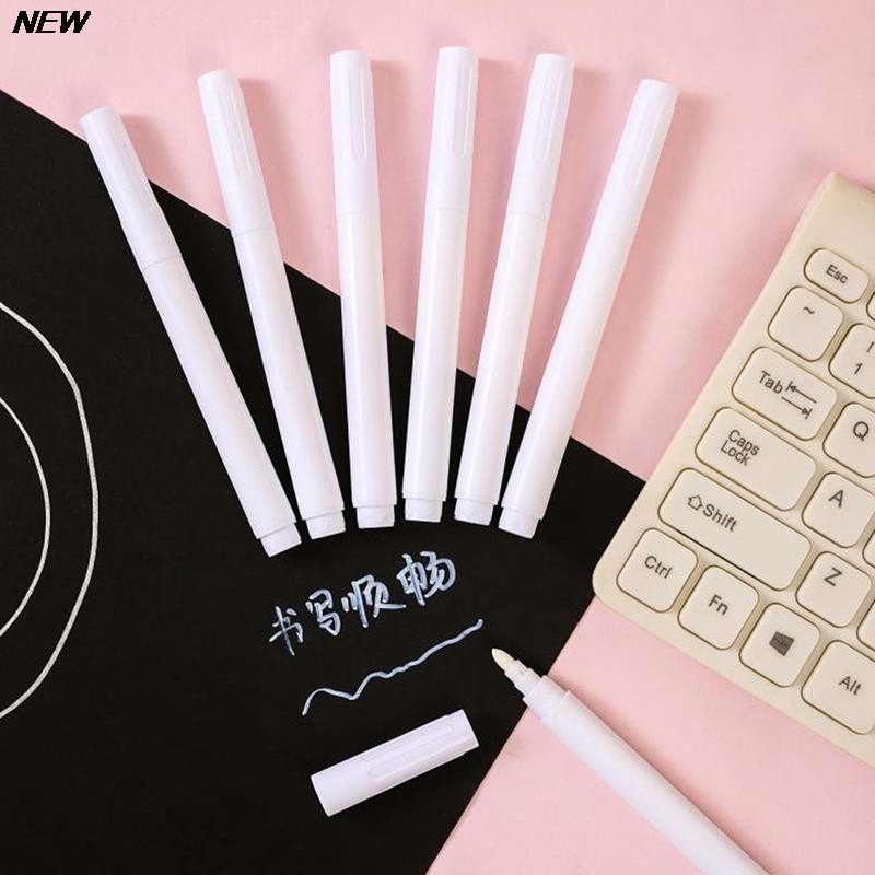 

5PCS White Liquid Chalk Marker Pen Used On Glass Windows Chalkboard Erasable Blackboard Pen Liquid Ink Pen Dust-Free Chalk