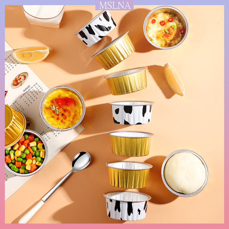 Cetakan kue kue kukus suplemen makanan salju Mei Niang kaleng kotak kertas udang alat pemanggang set