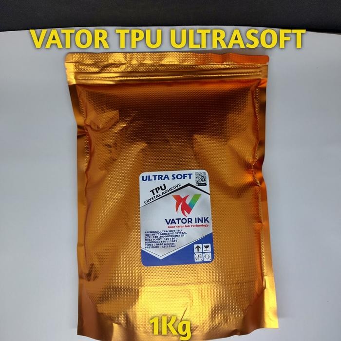 

VATOR TPU ULTRASOFT 1kg CRYSTAL DTF ADHESIVE LEM SABLON PLASTISOL Terlaris