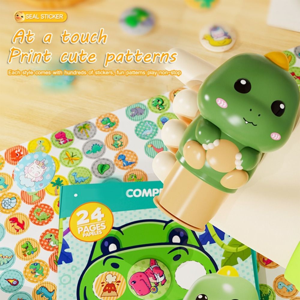 

DIY Crafts Animal Stamp Stickers Funny Waterproof Reward Stickers Toys Set Interactive Signet Children's Seal Toy Kid Girl Boy