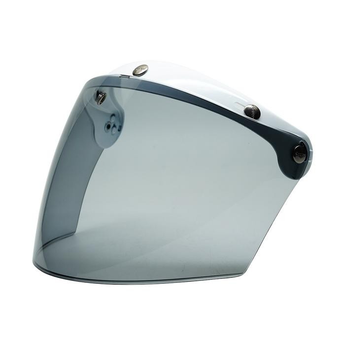 Howard Smith CFM - Kaca Helm Flat Light Smoke - PET WHITE