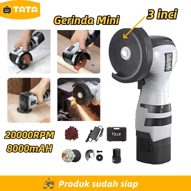 Heavy Duty TATA gerinda mini listrik gerinda tangan mini gerinda baterai 16.8v gerinda portable mura