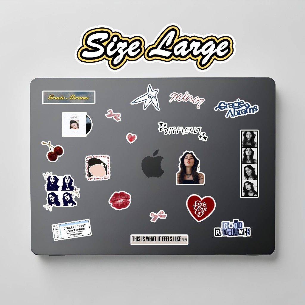 

Stiker Gracie Abrams Stiker Aesthetic Pack | TAHAN AIR ANTI LUNTUR GARANSI 100% | Stiker Aesthetic Hp Laptop Lucu