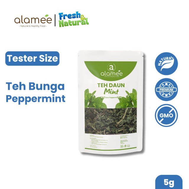 

ALAMEE Peppermint Tea Teh Daun Mint Organik Pappermint Papermint Kering Dried 5gr fresh and natural