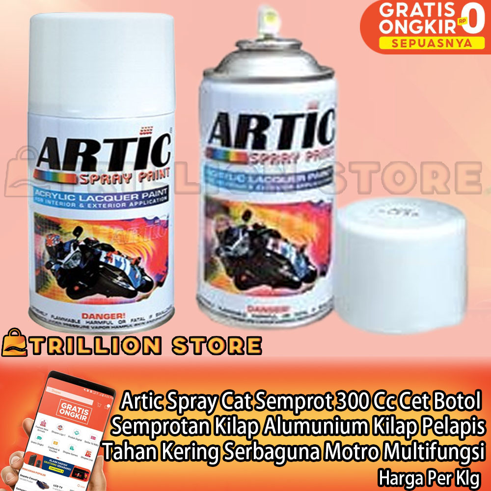 

Artic Spray Cat Semprot 300 Cc Semprotan Cet Sprai Lapisan Warna Cerah Campuran Rapi Merata Cet Alumenium Tutup Kokoh Daya Lekat Cepat Botol Stabil Baja Kaca Akrilik Seng Motor Mobil XREE Tahan Suhu Serbaguna Multifungsi