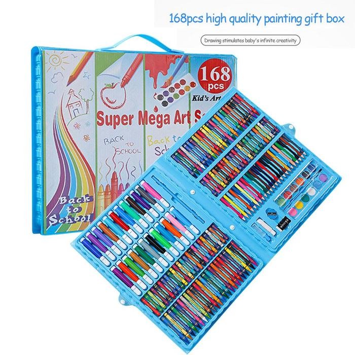 

【M-MT】SALE!!! CRAYON ART SET KOPER CRAYON MEWARNAI ANAK ALAT LUKIS UNTUK SEKOLAH - 168 BLUE
