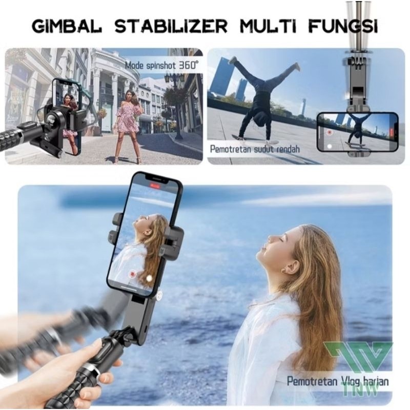 TNW Q18 Gimbal Stabilizer Gimbal handphone Tongsis HpCO