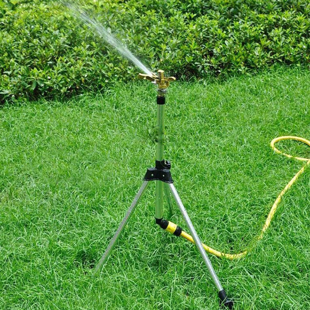 Tripod 360 Rotating Irrigation Sprinkler Garden Large Area Sprinkler Garden Lawn Irrigation Tool Sum