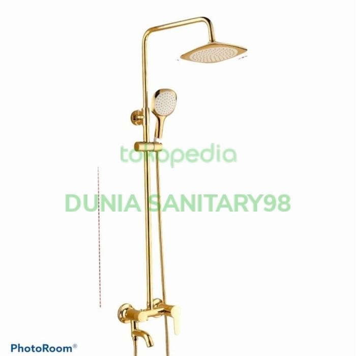 Kran tiang GOLD panas dingin/shower coulomn fsd model toto wasser berkualitas