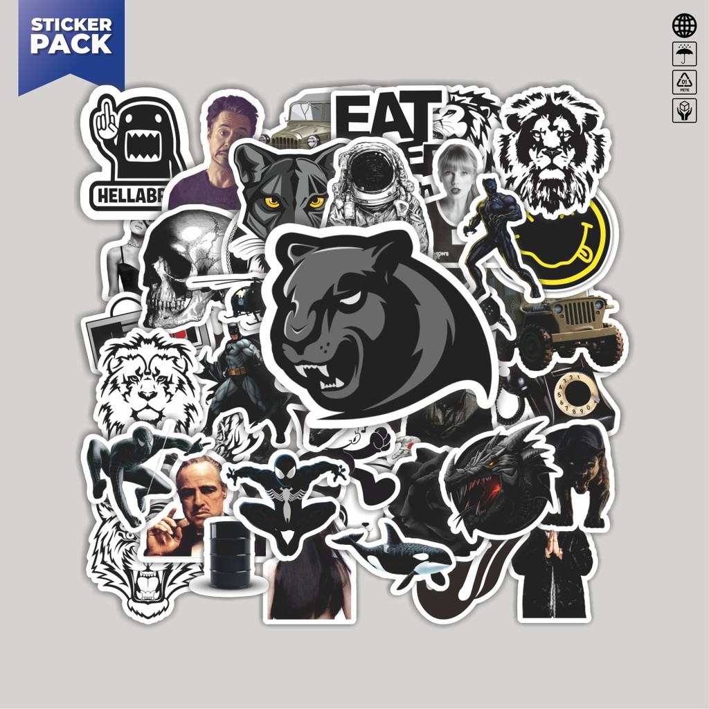 

[100PCS]Stiker Pack Stiker Neo Dark Konsep Aesthetic Vinyl Anti Air Dekorasi Sticker Laptop Buku Journal Koper Helm Casing HP Gitar Helm Skateboard