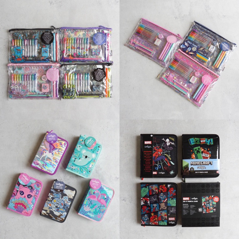 

Smiggle Stationery Set | tempat kotak pensil set alat tulis mewarnai sekolah anak