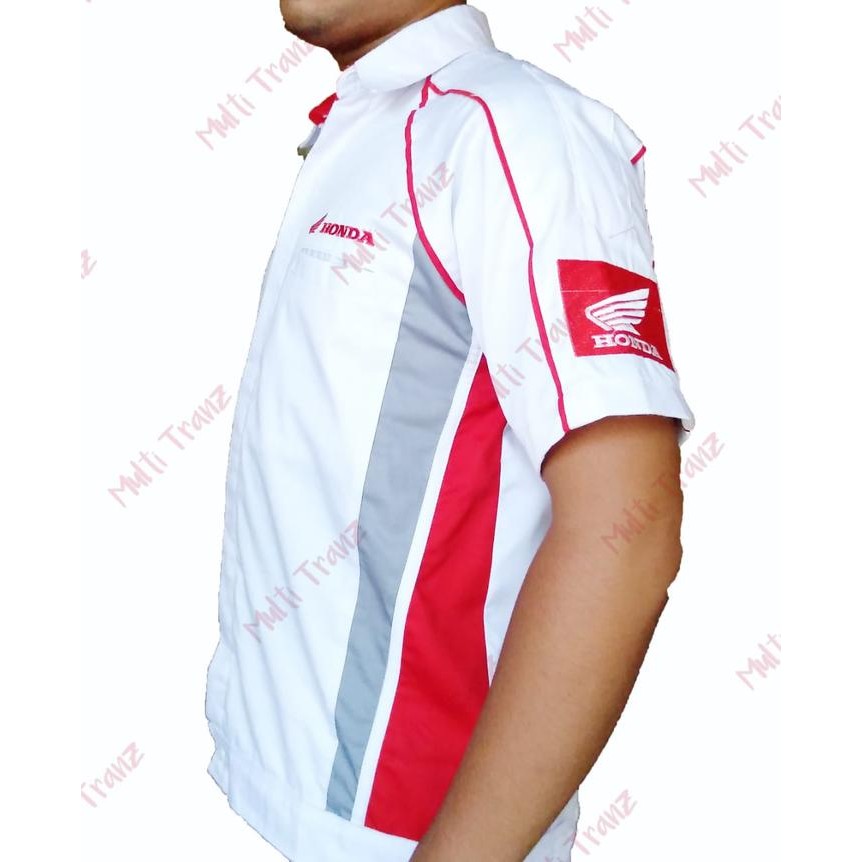 Seragam Mekanik / Baju Mekanik Honda AHASS RESMI 1 Set - Baju + Celana - S