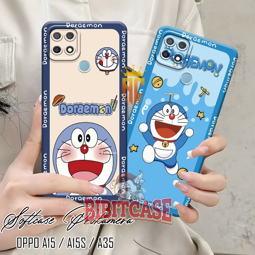 Softcase Prokamera OPPO A15 / A15S / A35 Motif Doraemon Cute  - Case Oppo a15 - Case Hp [CP9]