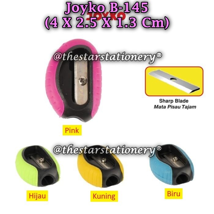 

(1 Tube/24) GROSIR Rautan Tabung JOYKO B-145 Rautan Serutan Sharpener Joyko B-145 (Tube/24)