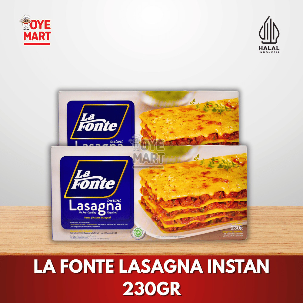 

LA FONTE LASAGNA INSTAN 230GR/ PASTA INSTANT LASAGNA