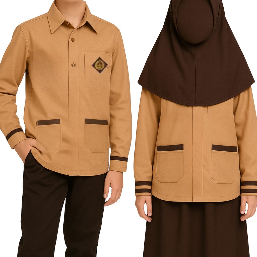 Kemeja panjang siaga SD/seragam sekolah seragam sd seragam sekolah sd seragam pramuka