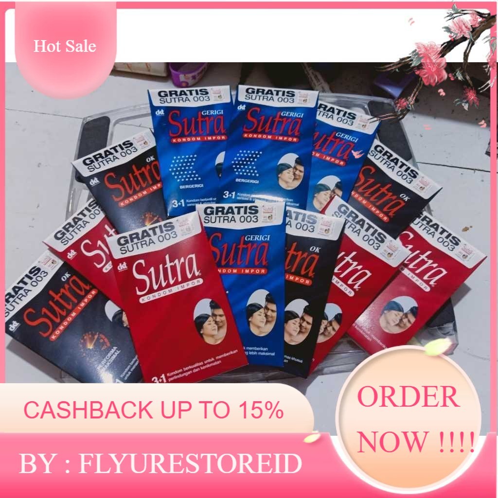 100% PRIVASI AMAN  pengaman kesehatan hubungan intim Sutra Gerigi isi 3 Pcs Kondom BerGERIGI ~flyure