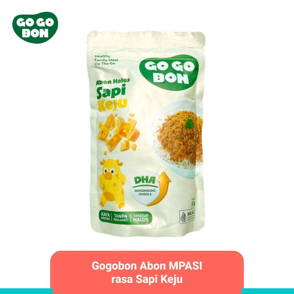 

Gogobon | Abon Halus Premium | Rasa Sapi Keju (50gr)
