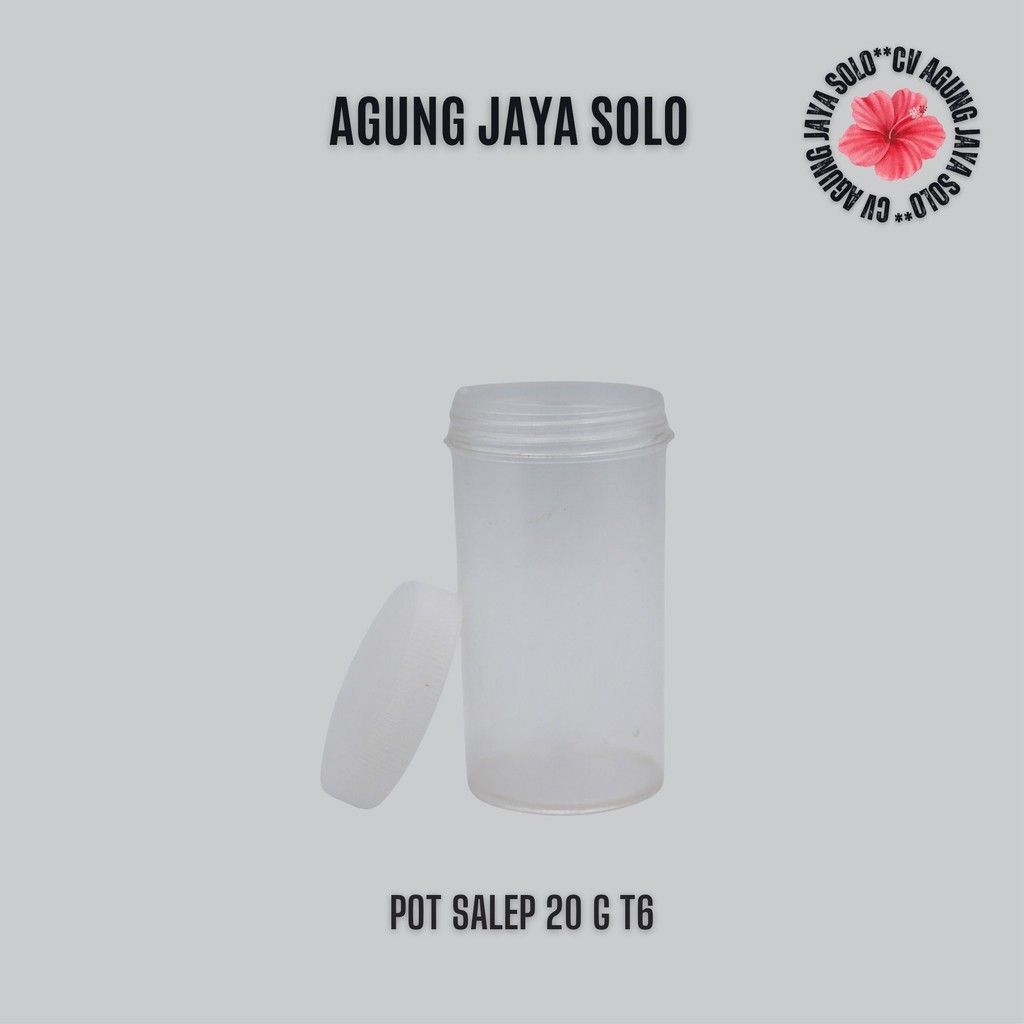Pot Salep 20 g T6 / Pot T6 / Pot Plastik / Pot Obat / Pot / Obat / Pot Urin