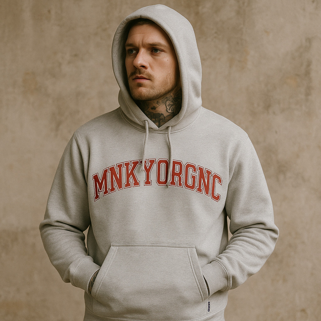 Monkey Organic - Sweater Pullover Hoodie Original Misty GSM 300