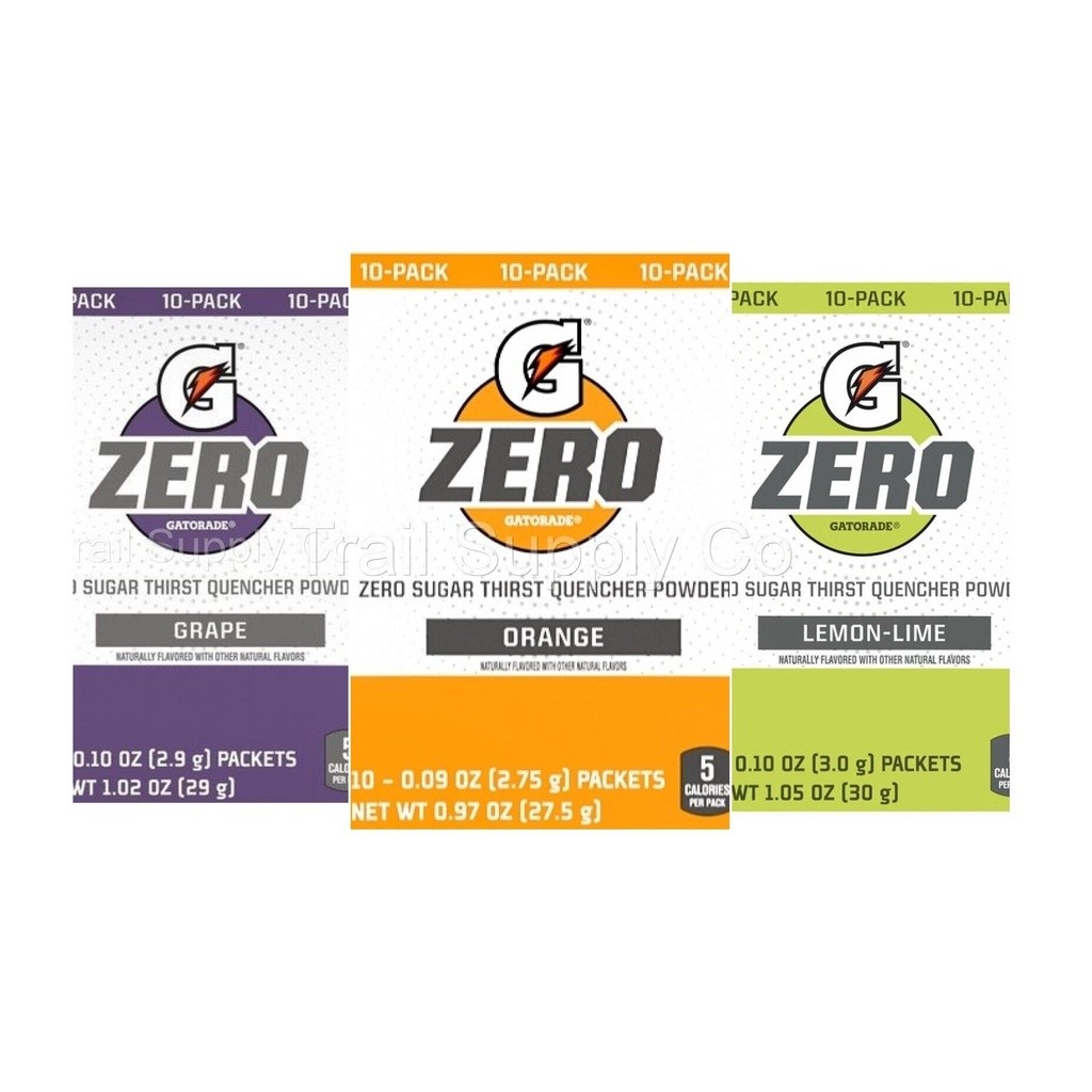 

[ORI USA] 10 Sachets Gatorade Zero, Gatorade Propel Sugar-free Electrolyte Powder