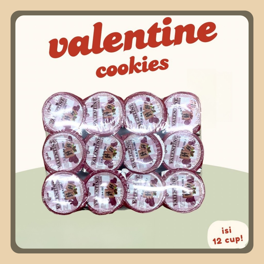 

Nissin Valentine Cookies 27gr x 12 Cup