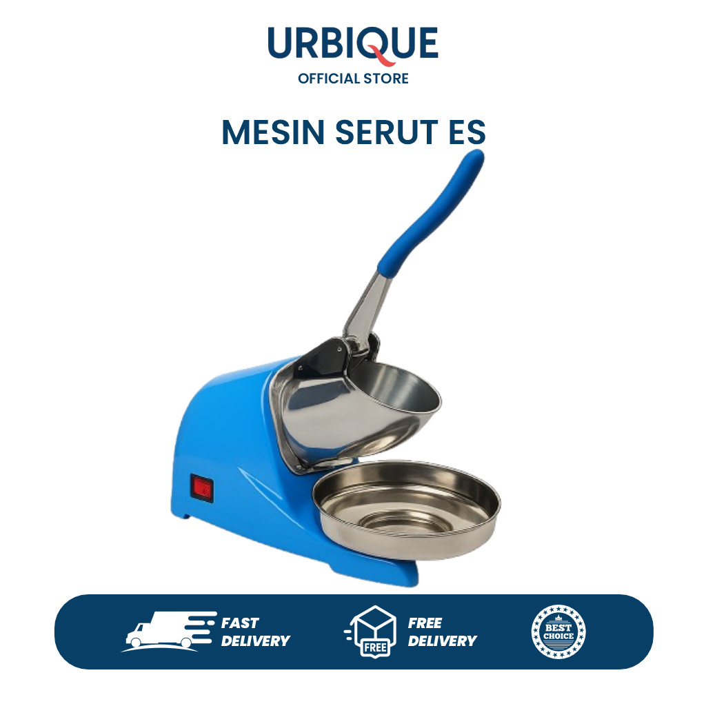 Mesin Serut Es Batu Listrik 2 Pisau – Ice Crusher Penghancur Es Kapasitas Besar 300W