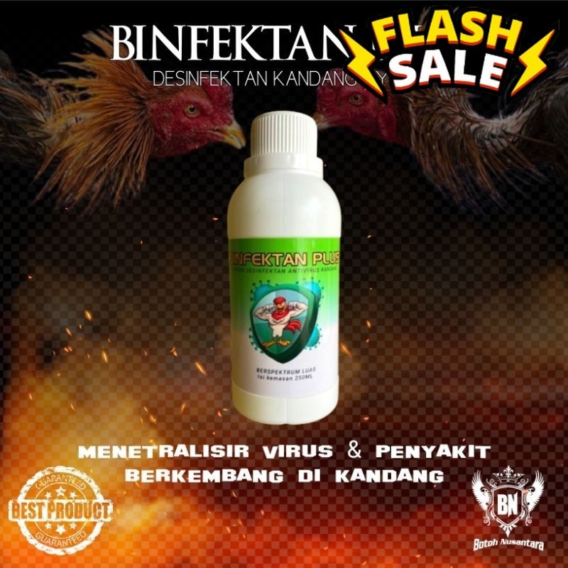 Doping Ayam Laga Tarung Manjur BINFEKTAN PLUS Obat Semprot Kandang USIR LALAT KUTU GURAM PADA TERHIN
