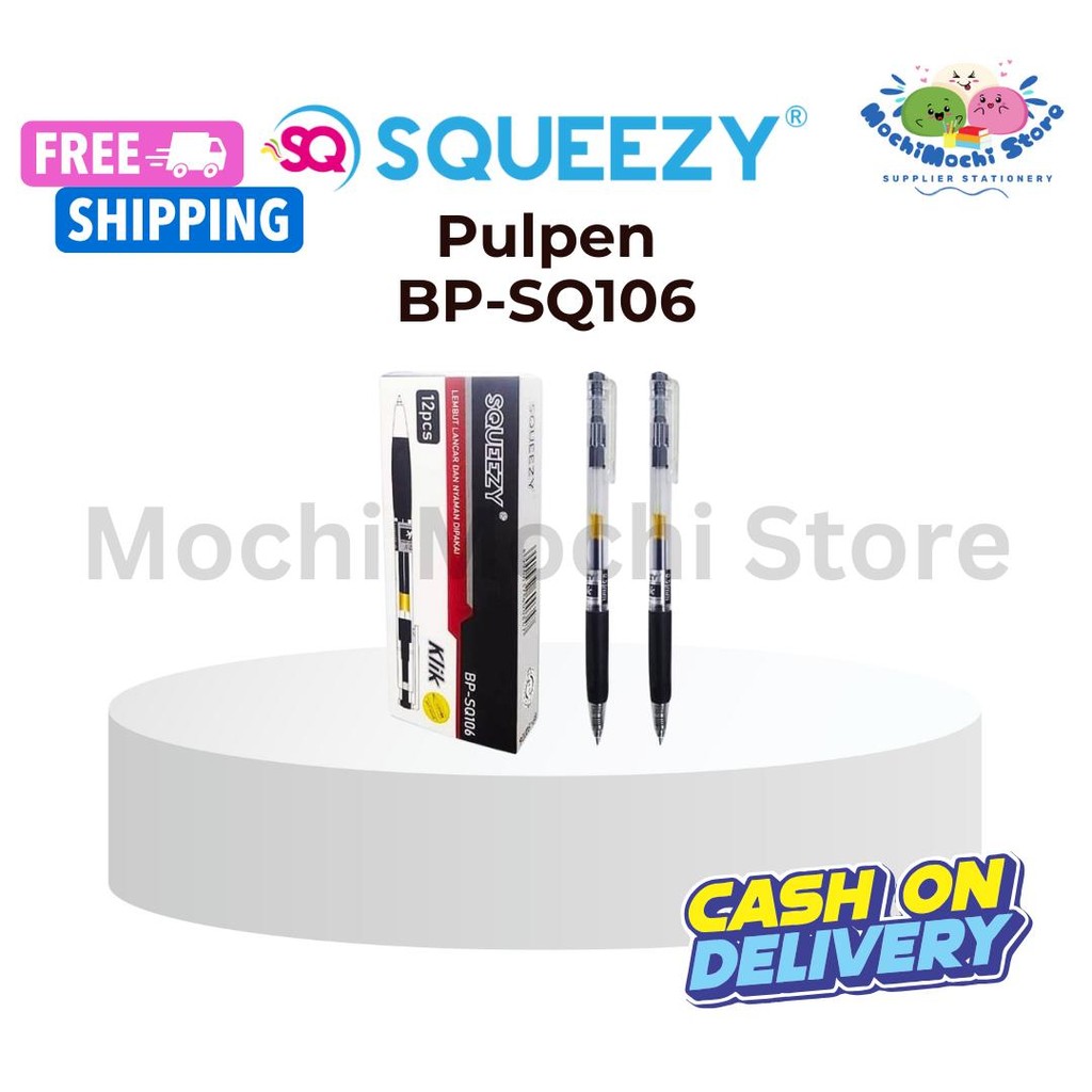 

Pulpen Gel BP-SQ106 | Pulpen Tinta Hitam | Pulpen Gel Squeezy Hitam Murah | Pulpen Cetek | Pulpen Retractable | Pulpen Klik | 0.5mm