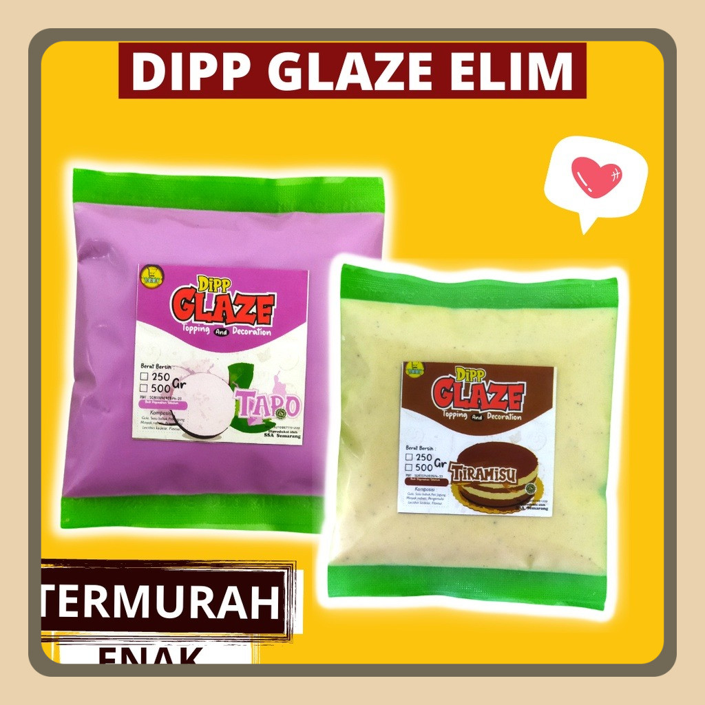 

500 Gr Dipp Glaze Elimas Saus Manis Beragam Rasa