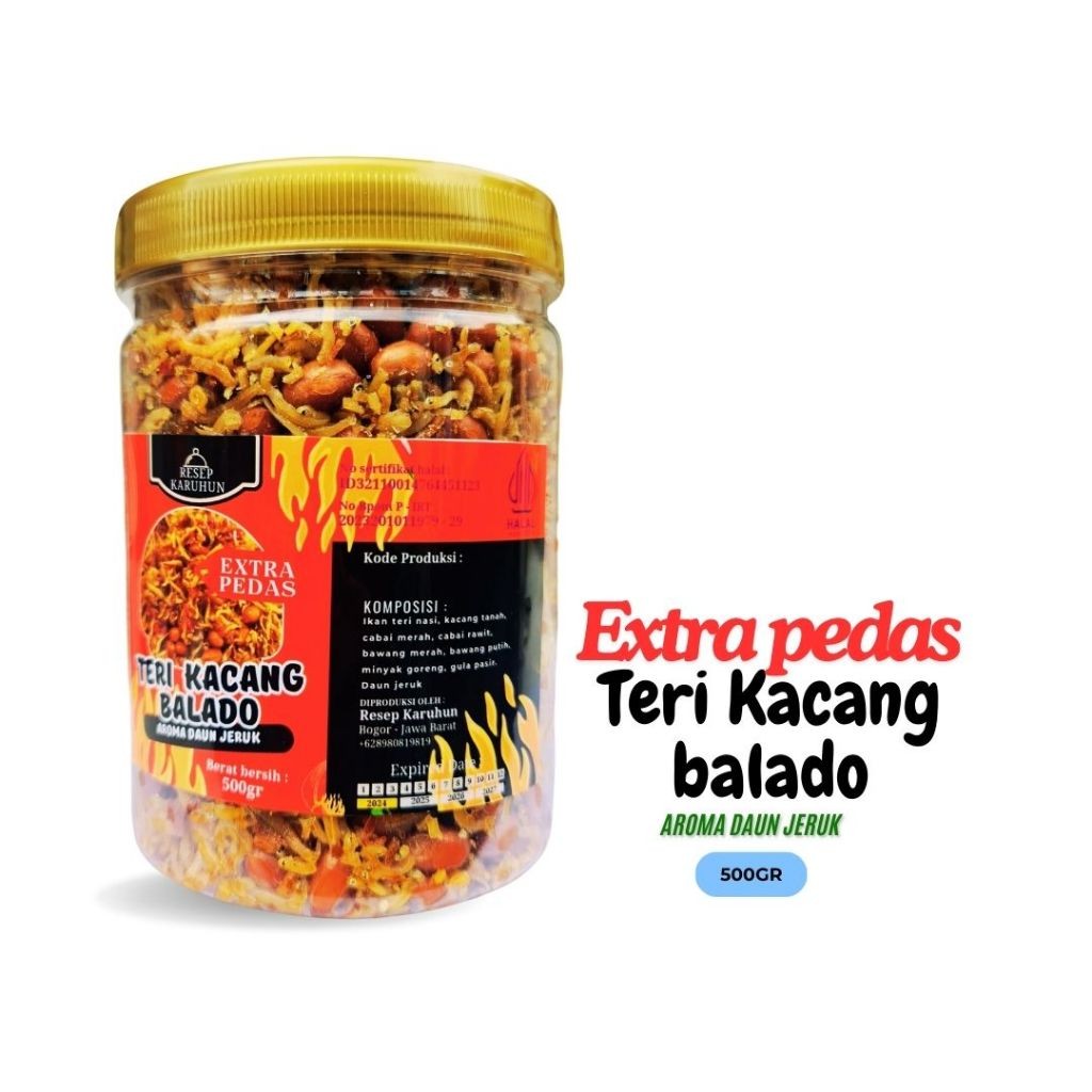 

NEW Extra pedas teri kacang balado PREMIUM