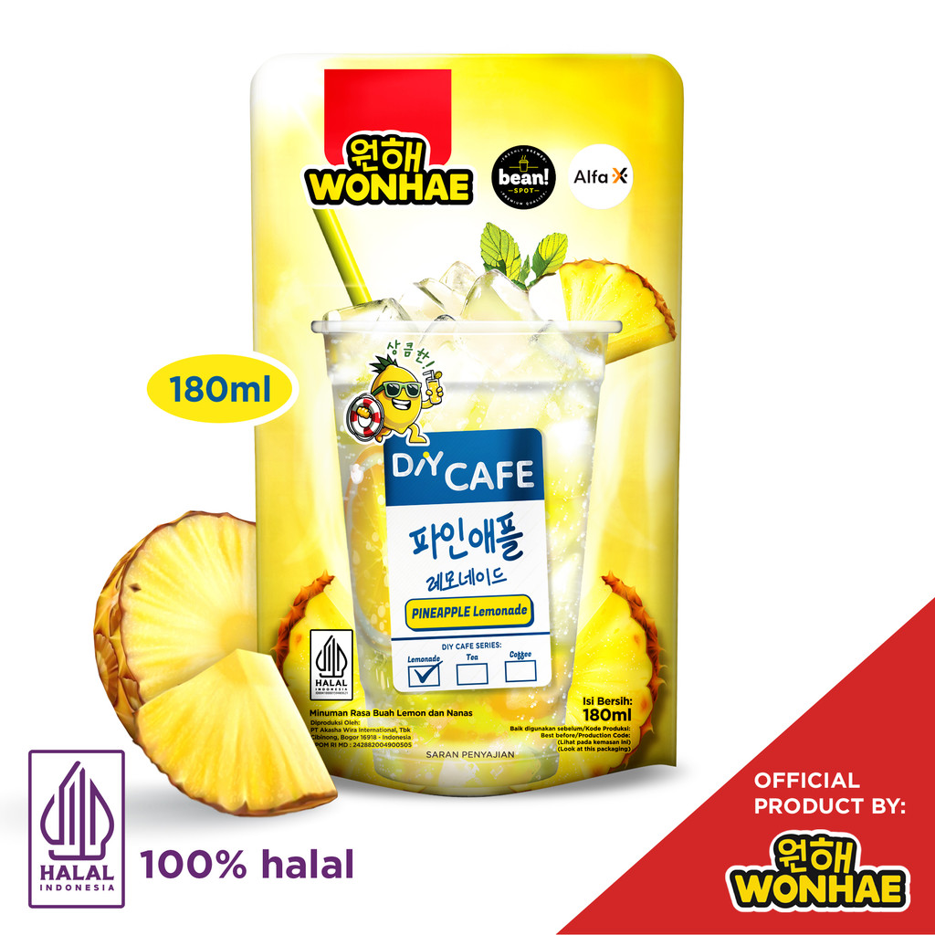 

Wonhae DIY Cafe Pineapple Lemonade 180mL