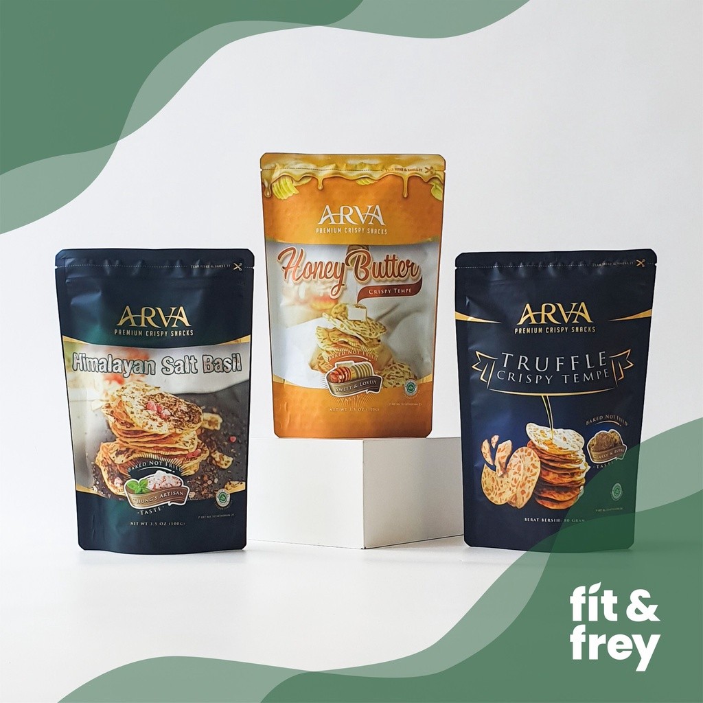 

ARVA Keripik Tempe Crispy - Truffle/Himalayan Salt Basil/Honey Butter/Mala
