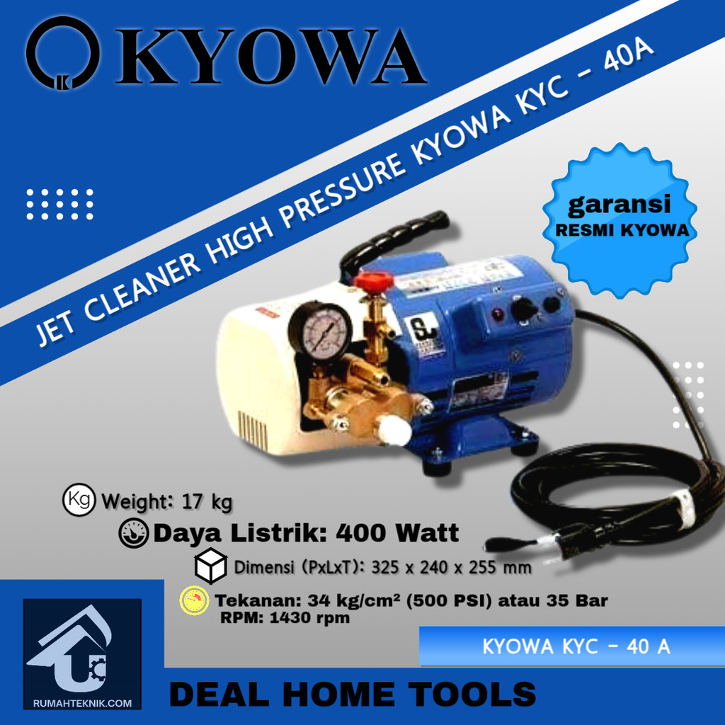 JET CLEANER HIGH PRESSURE KYOWA KYC - 40A | MESIN PEMBERSIH AC TEKANAN TINGGI KYOWA KYC – 40A MADE I