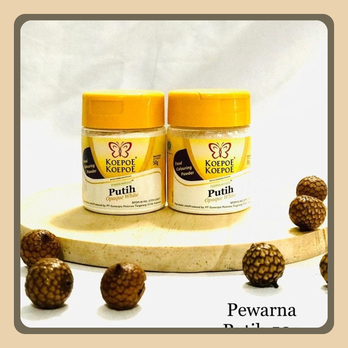

Koepoe - Koepoe Pewarna Makanan Putih 50g (Opaque White)