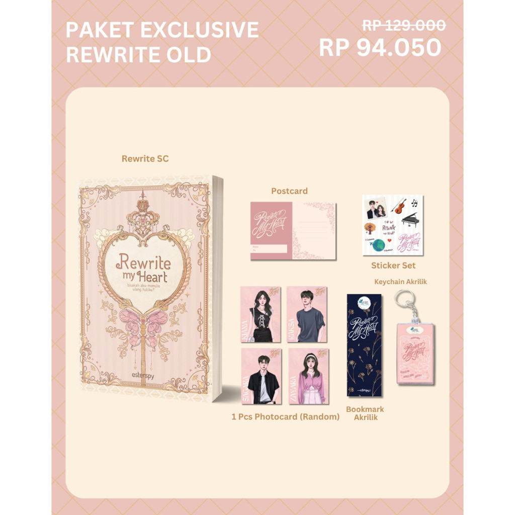

Novel Rewrite My Heart - Esterspy, Jaketbuk Gratis