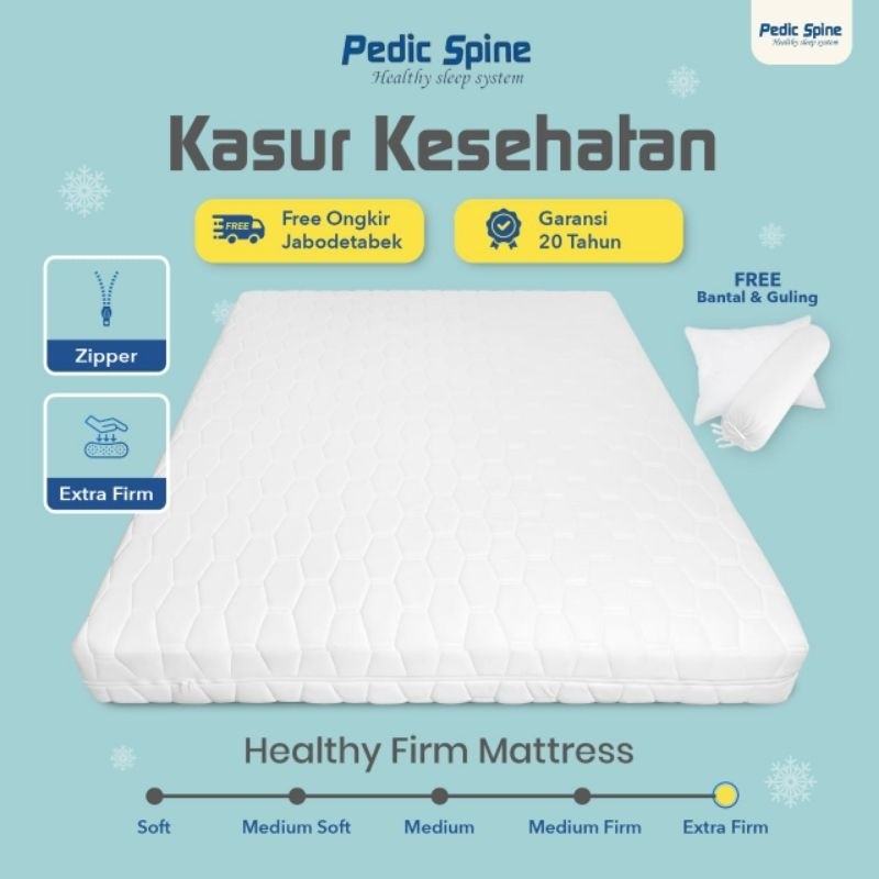 Pedic Spine Kasur Kesehatan Orthopedic Mattress (UK90x200x20-200x200x20cm)
