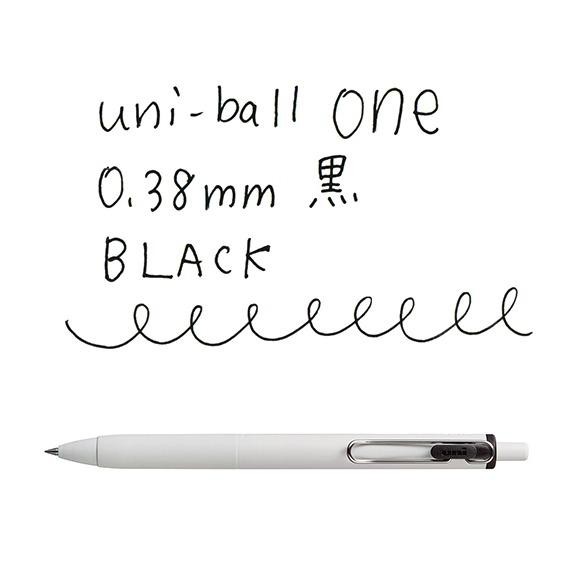 

COD Uni UniBall One Gel Pen 0.38mm Mitsubishi Uni-Ball Gel Pen UMN-S-38 - Black-WhiteBody