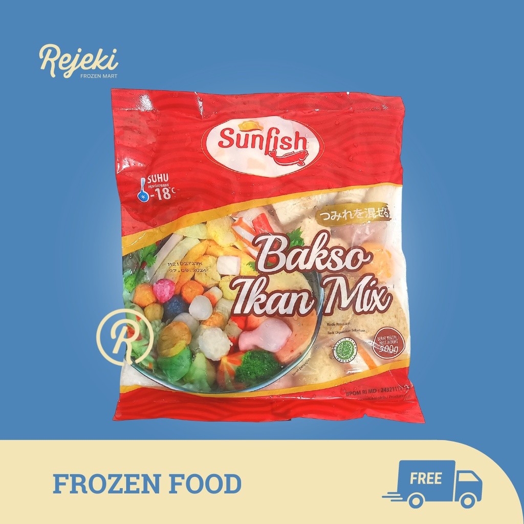 

Sunfish Bola Ikan / Bola Salmon / Bakso Mix 500gr - Rejeki Frozen Mart