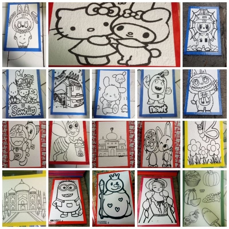 

PAKET 100 PCS LUKISAN STAYROFOAM